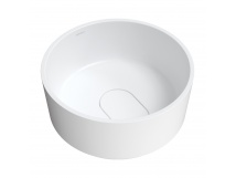 OMNIRES CADENCE umywalka nablatowa Marble+, ø42 x 19 cm biały mat CADENCER420BM