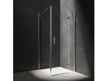 OMNIRES MANHATTAN kabina prysznicowa prostokątna z drzwiami uchylnymi, 110 x 80 cm chrom/transparentny MH1180CRTR