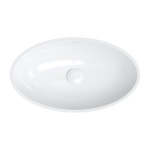 OMNIRES SIENA umywalka nablatowa Marble+, 60 x 35 cm biały połysk SIENALUNBP